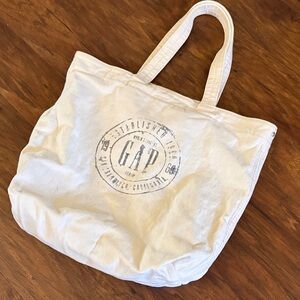 GAP Cream Canvas Tote